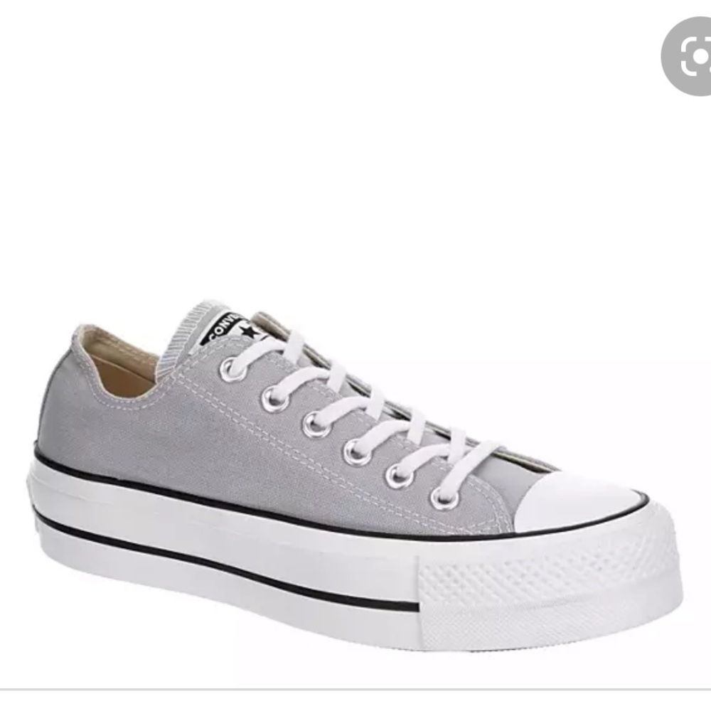 Gray platform converse only worn a couple times